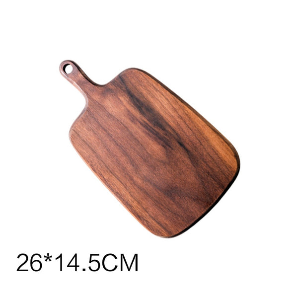 [Video]1pcRSCHEF Black Walnut Chopping Blocks Kitchen Wood Food Plate Wooden Pizza Sushi Bread Whole Tray Cutting Board No Paint