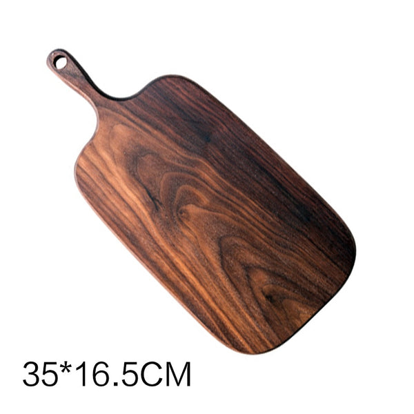 [Video]1pcRSCHEF Black Walnut Chopping Blocks Kitchen Wood Food Plate Wooden Pizza Sushi Bread Whole Tray Cutting Board No Paint