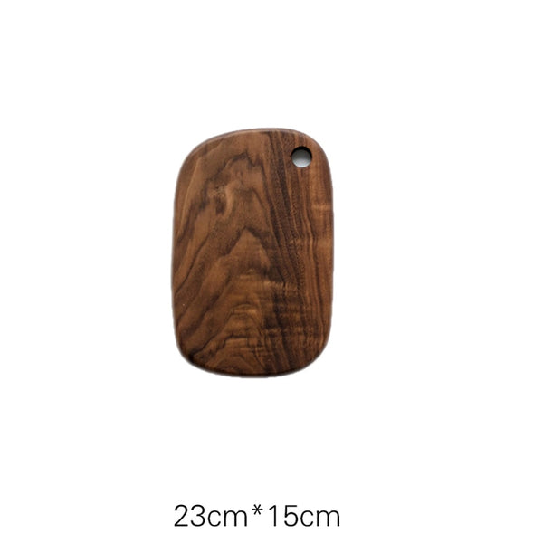 [Video]1pcRSCHEF Black Walnut Chopping Blocks Kitchen Wood Food Plate Wooden Pizza Sushi Bread Whole Tray Cutting Board No Paint