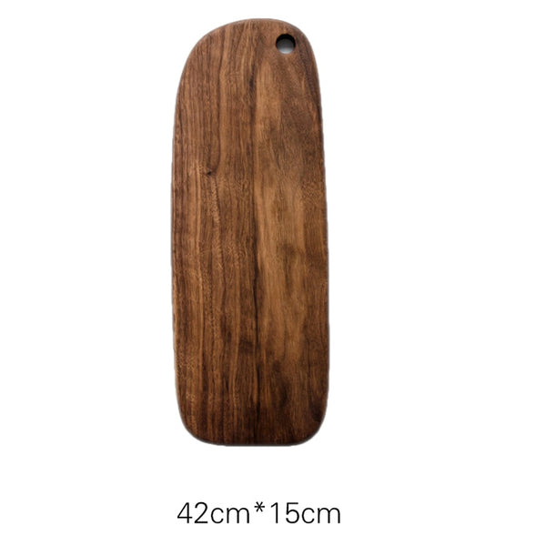 [Video]1pcRSCHEF Black Walnut Chopping Blocks Kitchen Wood Food Plate Wooden Pizza Sushi Bread Whole Tray Cutting Board No Paint
