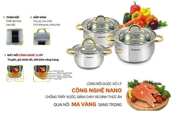 KANGAROO COOKING POT SET